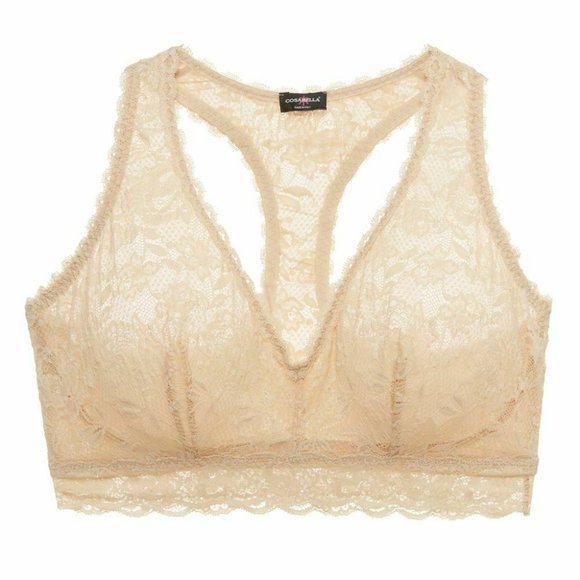 Cosabella Never Say Never Curvy Racerback Bralette Blush - NEVER1355